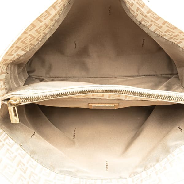 Pre-owned Fendi Zucchino Canvas Tote Brown