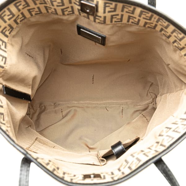 Pre-owned Fendi Zucchino Canvas Tote Brown