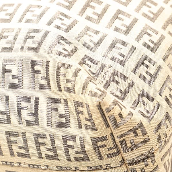 Pre-owned Fendi Zucchino Canvas Tote Brown