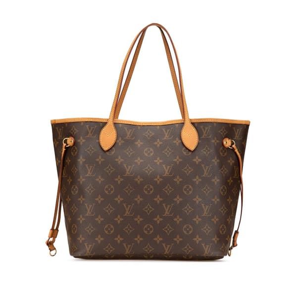 Pre-owned Louis Vuitton Monogram Neverfull MM Brown