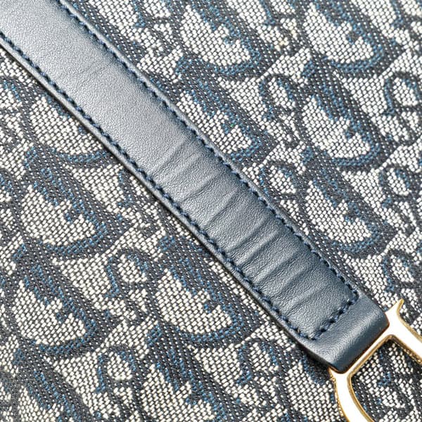 Pre-owned Dior Diorissimo Trotter Canvas Tote Blue