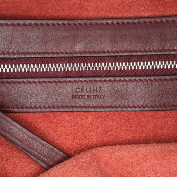 Pre-owned Celine Smooth Calfskin Vertical Coulisse Tote Red