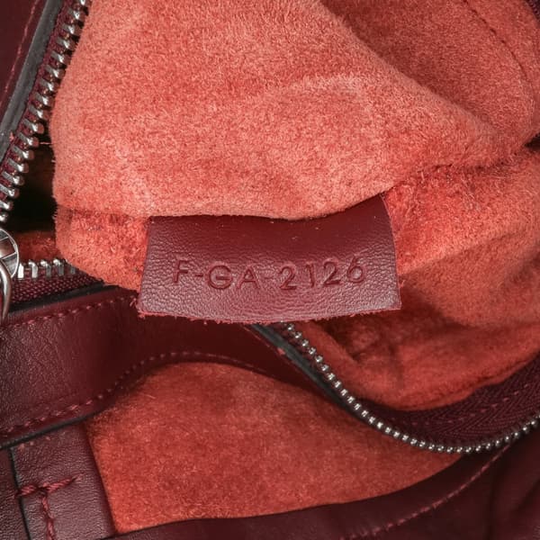 Pre-owned Celine Smooth Calfskin Vertical Coulisse Tote Red