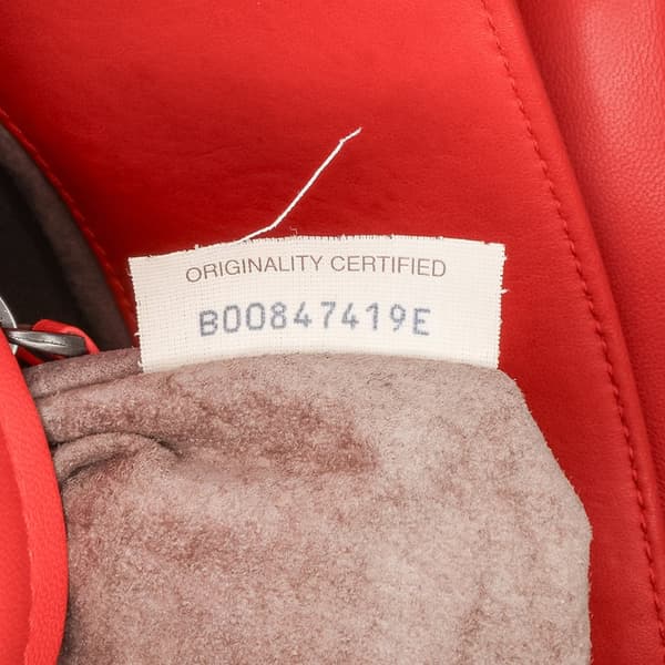 Pre-owned Bottega Veneta Nappa Intrecciato Milano Tote Red