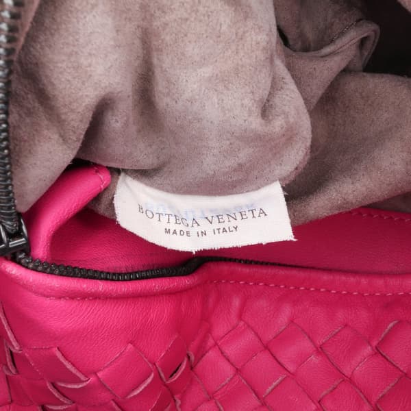 Pre-owned Bottega Veneta Medium Nappa Intrecciato Bella Tote Pink