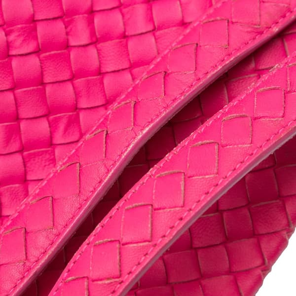 Pre-owned Bottega Veneta Medium Nappa Intrecciato Bella Tote Pink