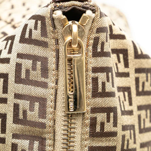 Pre-owned Fendi Zucchino Canvas Tote Brown