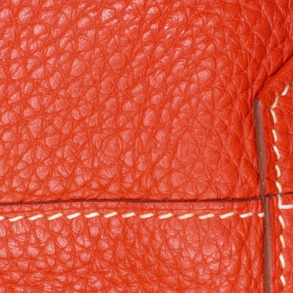 Pre-owned Hermès Clemence Double Sens 36 Orange