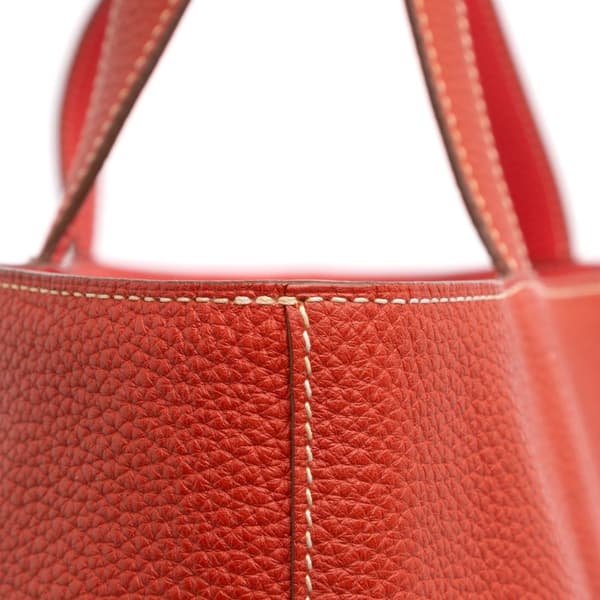 Pre-owned Hermès Clemence Double Sens 36 Orange
