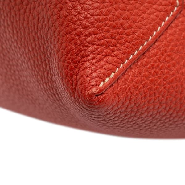 Pre-owned Hermès Clemence Double Sens 36 Orange