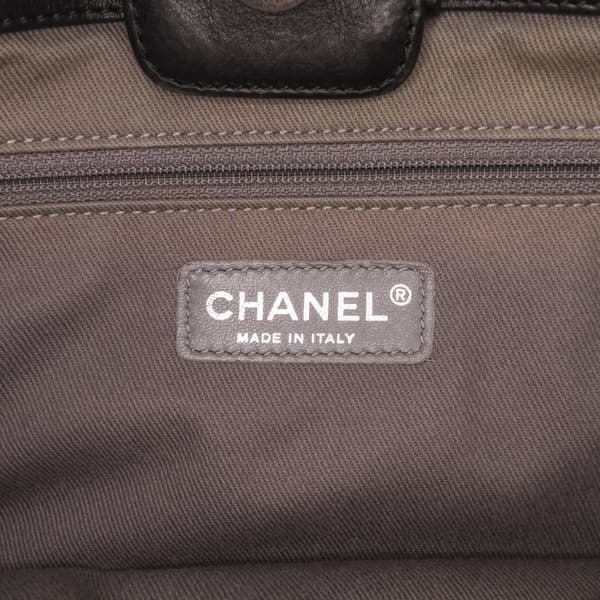 Pre-owned Chanel Large Quilted Calfskin Stitch It Tote Black