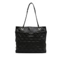 Miniatyrbild 1 av 10: Pre-owned Chanel Large Quilted Calfskin Stitch It Tote Black