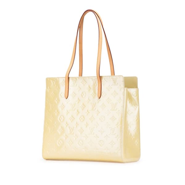 Pre-owned Louis Vuitton Monogram Vernis Catalina East/West Brown