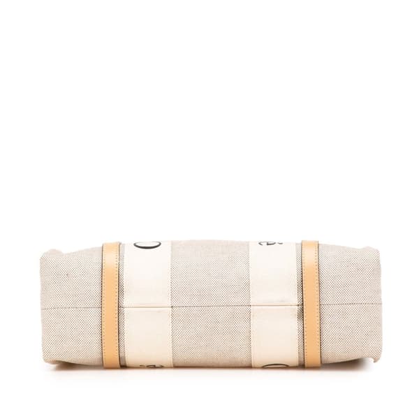 Pre-owned Chloé Medium Canvas Woody Tote Brown