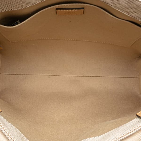 Pre-owned Chloé Medium Canvas Woody Tote Brown