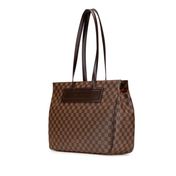 Pre-owned Louis Vuitton Damier Ebene Parioli GM Brown