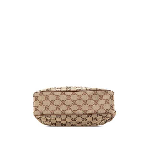 Pre-owned Gucci GG Canvas Jackie Tote Brown