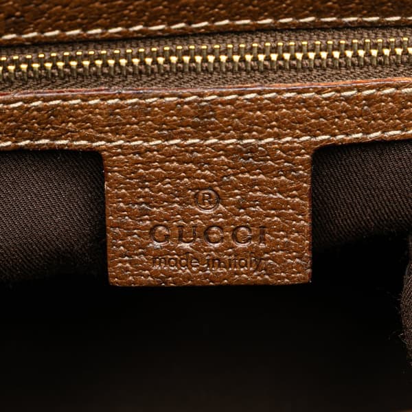 Pre-owned Gucci GG Canvas Jackie Tote Brown