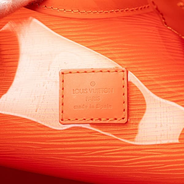Pre-owned Louis Vuitton Epi Plage Mini Lagoon Bay Orange
