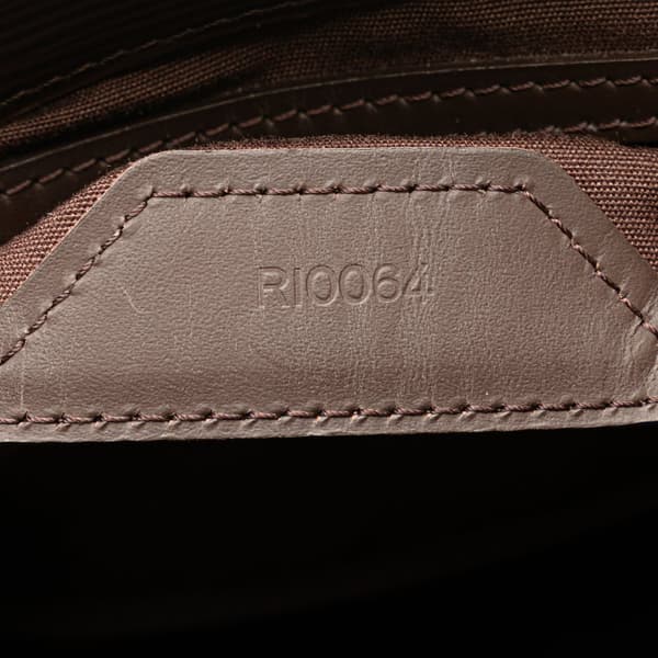 Pre-owned Louis Vuitton Epi Sac Plat PM Brown