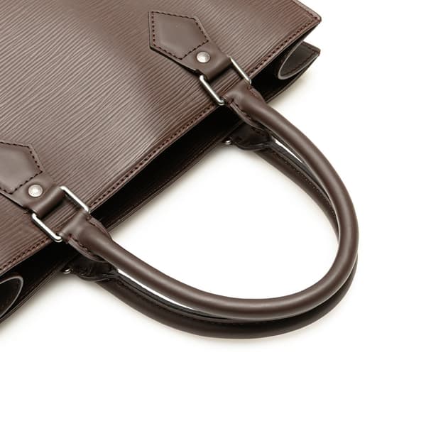Pre-owned Louis Vuitton Epi Sac Plat PM Brown