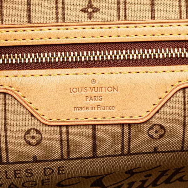Pre-owned Louis Vuitton Monogram Neverfull MM Brown