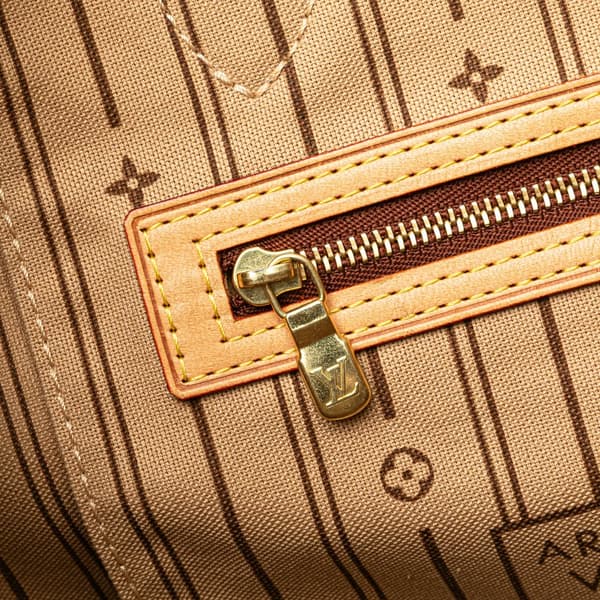 Pre-owned Louis Vuitton Monogram Neverfull MM Brown