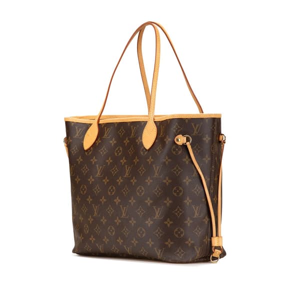 Pre-owned Louis Vuitton Monogram Neverfull MM Brown