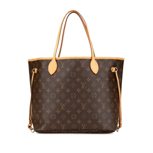 Pre-owned Louis Vuitton Monogram Neverfull MM Brown
