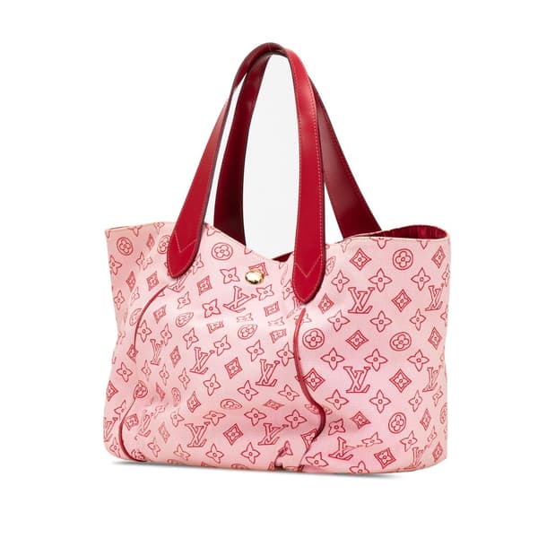 Pre-owned Louis Vuitton Monogram Cabas Ipanema PM Pink