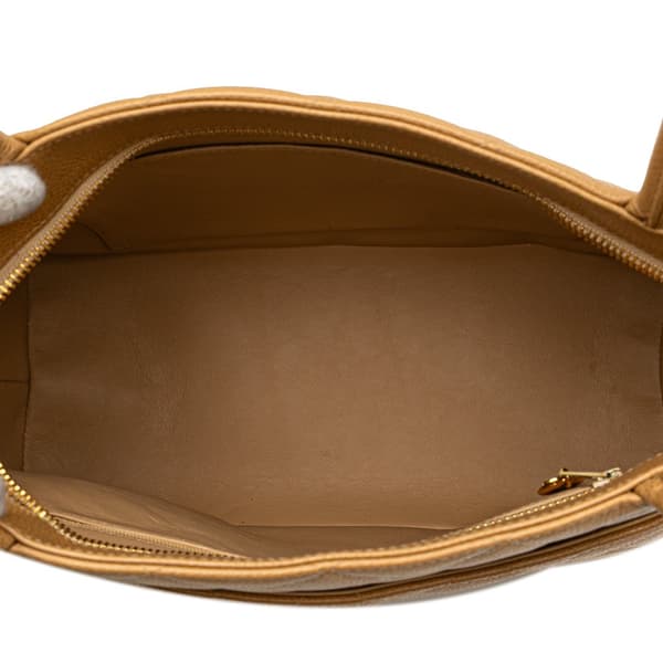 Pre-owned Chanel Caviar Medallion Tote Brown