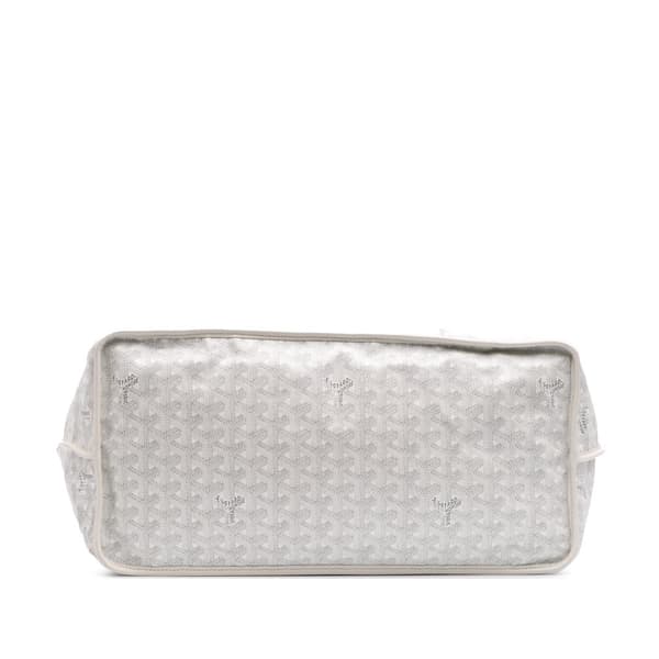 Pre-owned Goyard Goyardine Reversible Anjou GM White