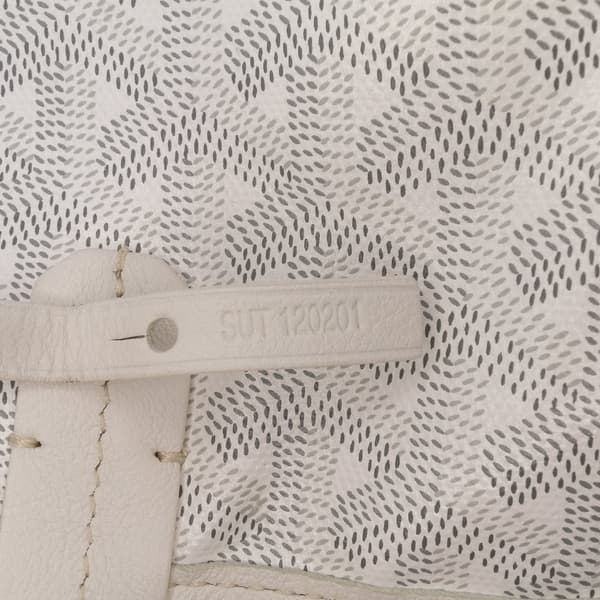 Pre-owned Goyard Goyardine Reversible Anjou GM White