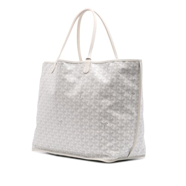Pre-owned Goyard Goyardine Reversible Anjou GM White