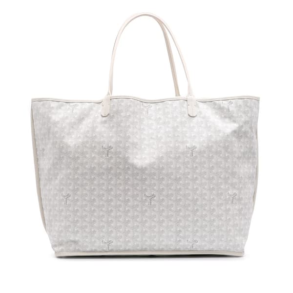 Pre-owned Goyard Goyardine Reversible Anjou GM White