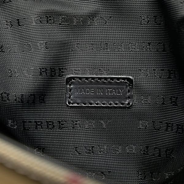 Pre-owned Burberry House Check Coated Canvas Tote Brown