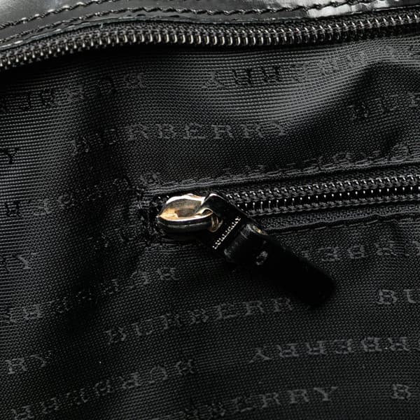 Pre-owned Burberry House Check Coated Canvas Tote Brown