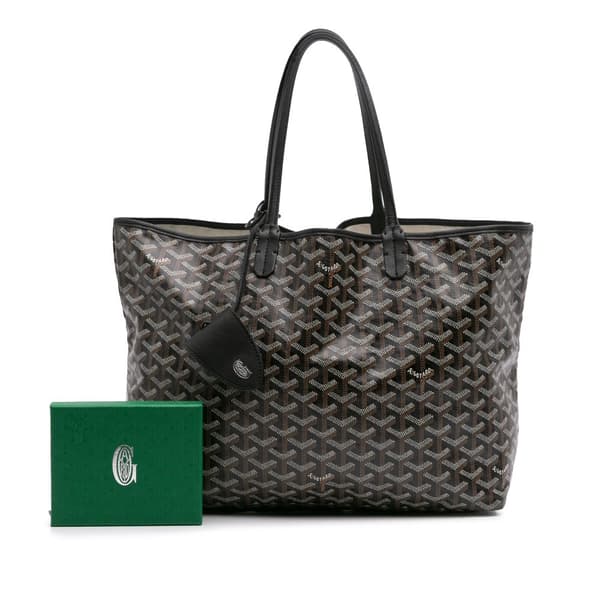 Pre-owned Goyard Goyardine Saint Louis PM Black