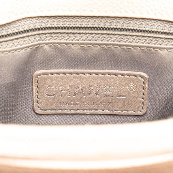 Pre-owned Chanel Caviar Grand Shopping Tote Brown
