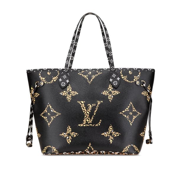Pre-owned Louis Vuitton Monogram Giant Jungle Neverfull MM Black