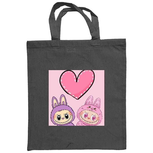 Ostoskassi Kangasta | Kätevä Kangaskassi Labubu Pinkki Hirviö
