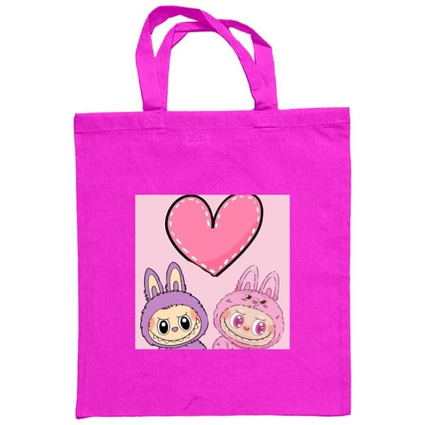 Ostoskassi Kangasta | Kätevä Kangaskassi Labubu Pinkki Hirviö