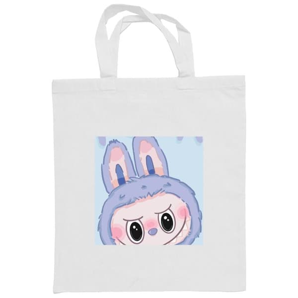Shoppingväska i Tyg | Praktisk Tygpåse Blue Bunny Labubu