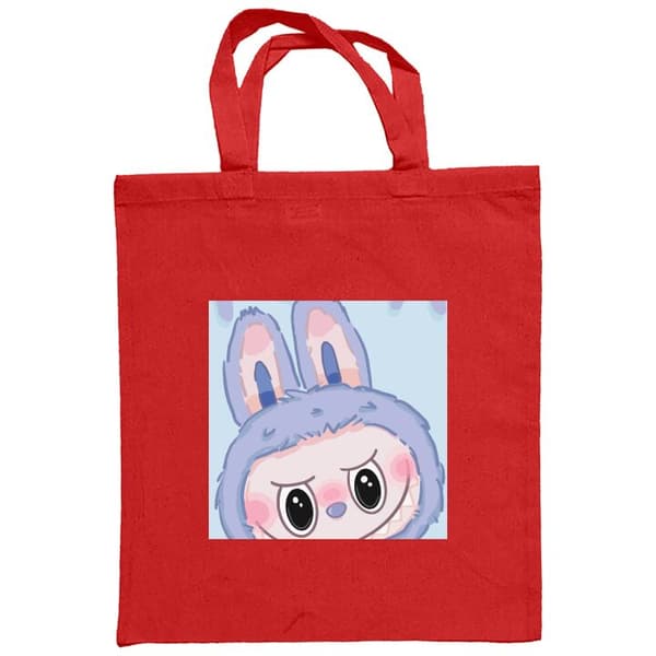 Shoppingväska i Tyg | Praktisk Tygpåse Blue Bunny Labubu