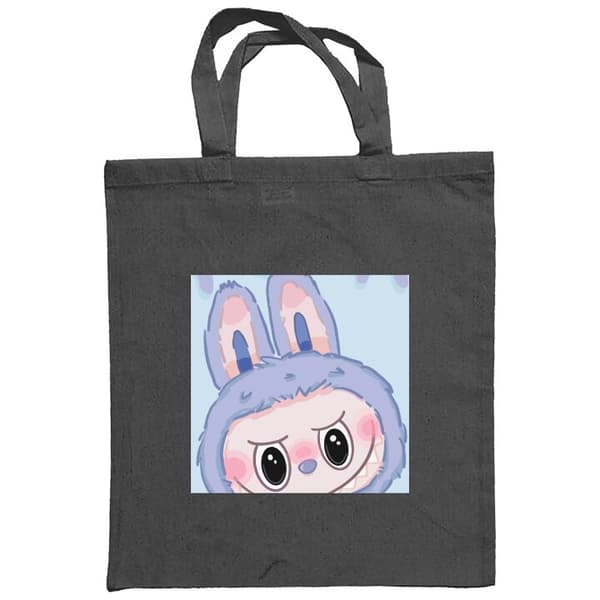 Shoppingväska i Tyg | Praktisk Tygpåse Blue Bunny Labubu
