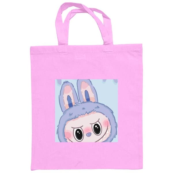 Shoppingväska i Tyg | Praktisk Tygpåse Blue Bunny Labubu