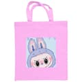 Miniatyrbild 1 av 3: Shoppingväska i Tyg | Praktisk Tygpåse Blue Bunny Labubu