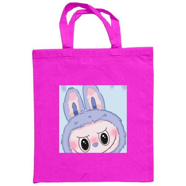 Shoppingväska i Tyg | Praktisk Tygpåse Blue Bunny Labubu