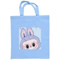 Miniatyrbild 2 av 3: Shoppingväska i Tyg | Praktisk Tygpåse Blue Bunny Labubu