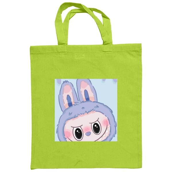 Shoppingväska i Tyg | Praktisk Tygpåse Blue Bunny Labubu